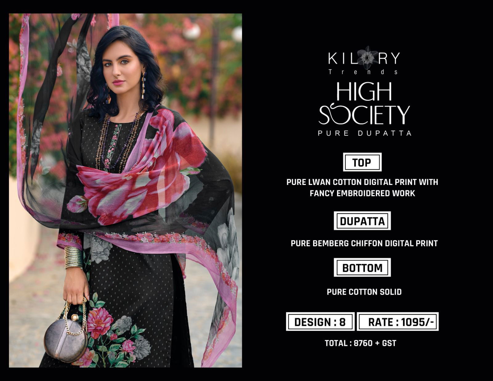 High Society By Kilory Lawn Cotton Embroidery Printed Designer Salwar Suits Wholesale Price In Surat